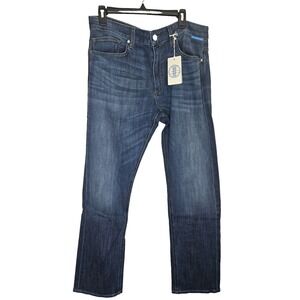 1Denim The Plot Men's Jeans 36 Made in USA Dark Wash Stretch Straight Leg